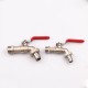 Zhejiang Kaibili Brass Bibcock with Hose Union Nozzle End Brass Body Chrome Plated Aluminum Butterfly Handle PN20 BSP Thread