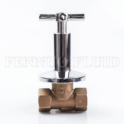 Columbia Bathroom Fitting Water Gate Cock 1/2" In Wall Brass Concealed Stop Cock Valve