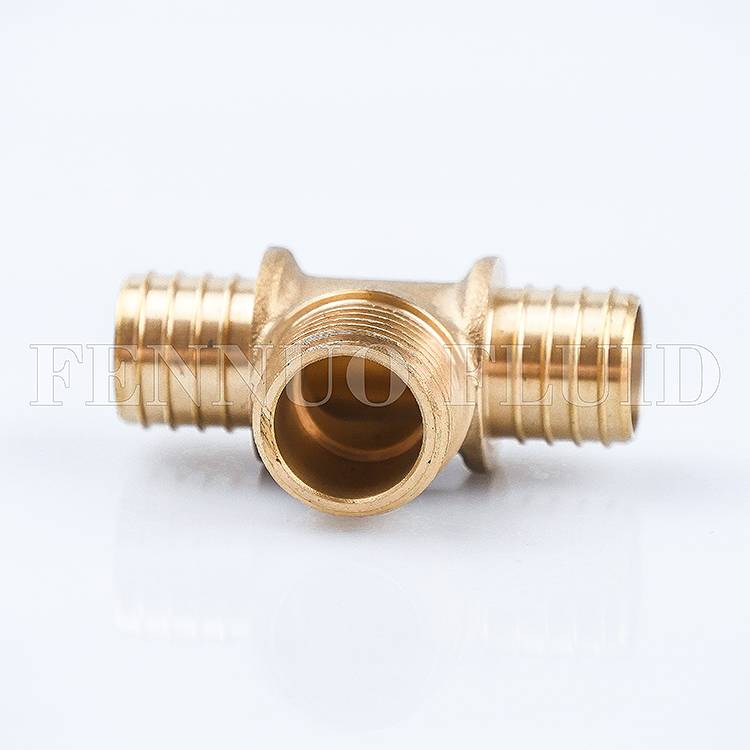 Pex Crimp Fitting Fittings And Pex Plumbing With Forged Brass Pex Male Tee Crimp Fitting