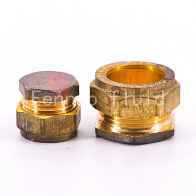 Brass 15mm Stop End Plumbing Brass Compression Fittings for Copper Pipe